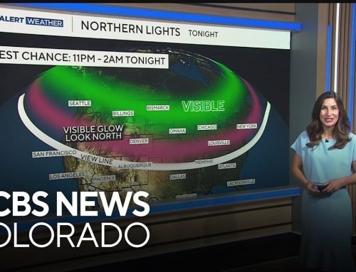 Colorado could be treated to a rare northern lights display Monday night