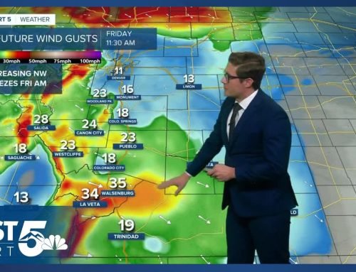 Mountain snow in Colorado today, more warmth this weekend, pattern change ahead