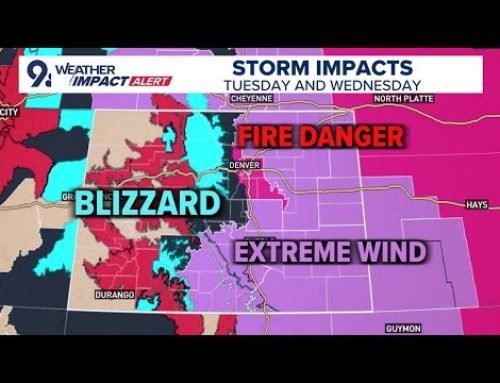 Weather Impact Alert for heavy mountain snow and high winds Tuesday