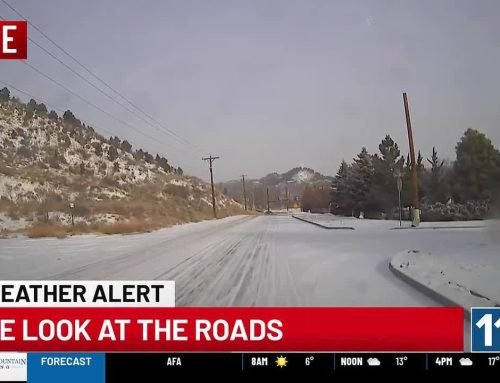 A look at snowy road conditions in Colorado Springs