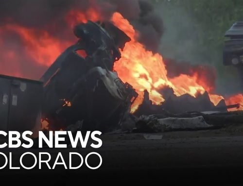 Colorado firefighers rush to fuel truck fire, possible hazmat situation on Santa Fe