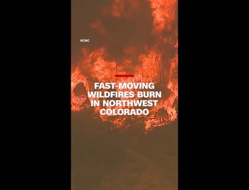 Fast-moving wildfires burn in northwest Colorado