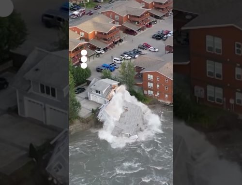 House collapses into Mendenhall River in Alaska due to flooding
