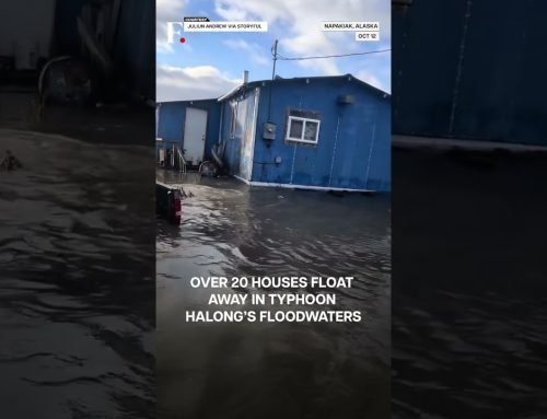 Home Floats Away as Typhoon Halong Ravages Western Alaska’s Coast | N18G