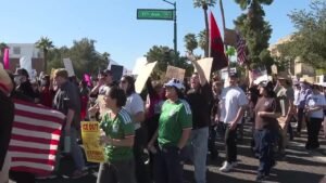 Hundreds protest ICE enforcement at Arizona Capitol, ASU campus