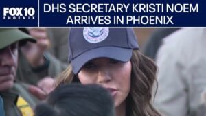 Kristi Noem lands in Phoenix ahead of Arizona border visit | FOX 10 P…