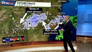 Snow showers possible in Alabama, before a cold weather forecast through Monday of next week