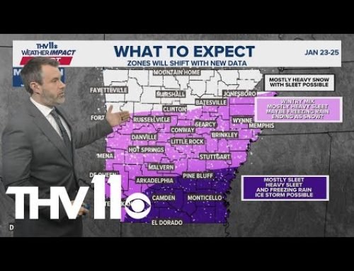 Here’s how much snow, sleet, and ice we can see in Arkansas this week…