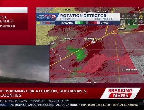 Kansas City Weather: Wall cloud near DeKalb rotating