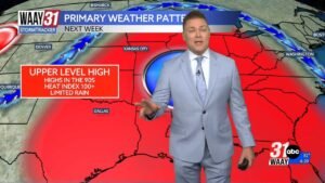 Hot pattern sets in for north Alabama next week