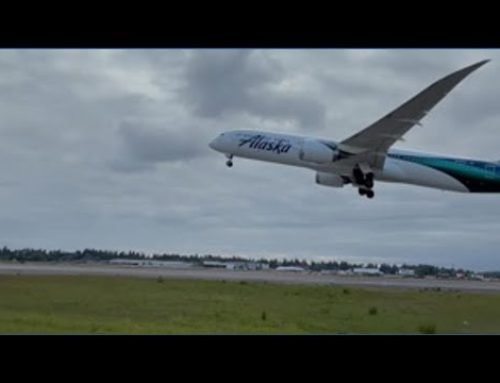 Alaska’s inaugural Seattle to Rome flight departs