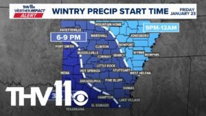 Here’s what to know about the incoming snow, sleet in Arkansas