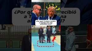 ¿Por qué el presidente turco dio la bienvenida a Trump con una alfombra azul?#short #celebrity#trump