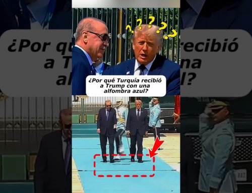 ¿Por qué el presidente turco dio la bienvenida a Trump con una alfombra azul?#short #celebrity#trump