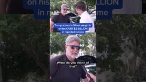 Trump voters in Miami weigh in on his over $2 BILLION in reported income