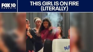AZ teen’s hair caught fire during honor society induction | FOX 10 Ph…