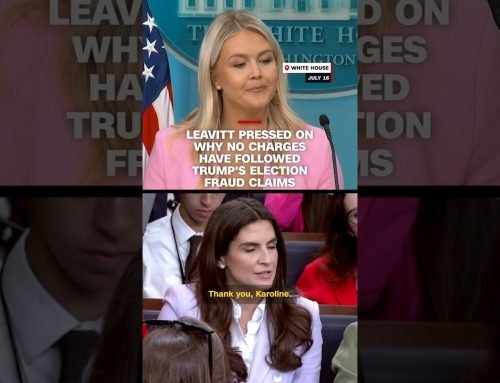 Leavitt pressed on why no charges have followed Trump’s election fraud claims