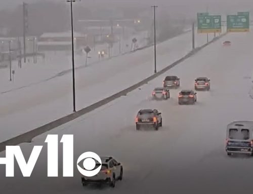 Road and traffic conditions in Arkansas during winter weather