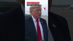 Trump Blames Canada For “Poisoning” US Air | Tariffs, Damages Warning After Carney Call | VERTEX