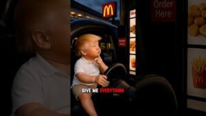 Baby Trump Has a McDonald’s Crisis 🍔 #babytrump