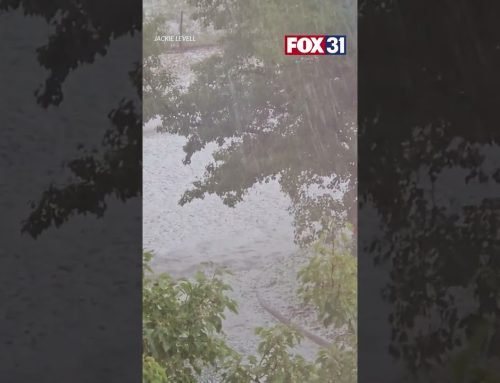 Storm brings hail to Aurora