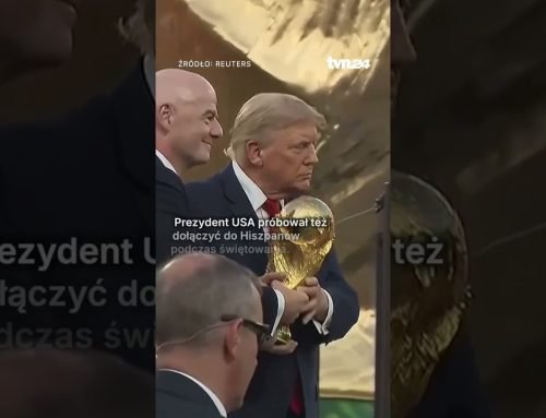 Trump chciał świętować z Hiszpanami #tvn24