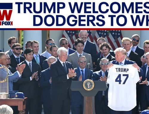 WATCH: President Trump welcomes LA Dodgers to the White House