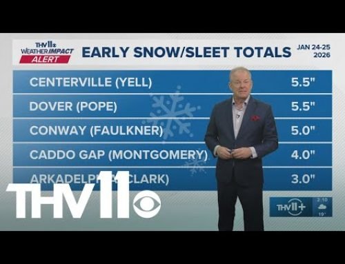 Here’s how much snow and ice fell in Arkansas during winter storm