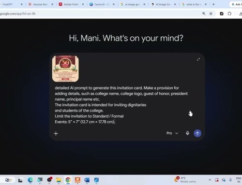 III BCA – A1: AI Tools  – Create an invitation (image format) for the…