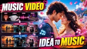 Create FULL AI Music Videos in One Click: From Idea to Lyrics, Song &…
