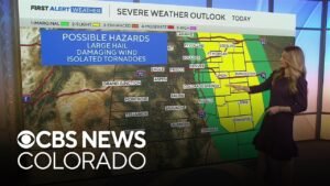 Active weather across Colorado with fire danger out West, and severe storm threats out East