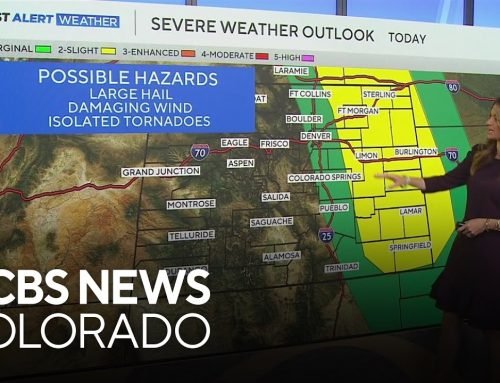 Active weather across Colorado with fire danger out West, and severe storm threats out East