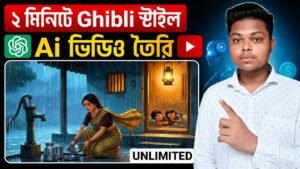 Ai ভিডিও কিভাবে বানাবোFree Ai Video Generator  | How I Make Ghibli S…
