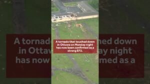 Ottawa tornado rated EF2 by NWS; 3 injured, significant damage reported