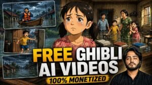 Create Cinematic Ghibli-Style AI Videos for FREE | ChatGPT + Google F…