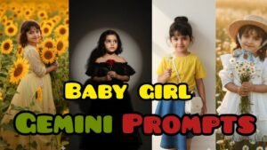 Baby girl Gemini prompt  ai how to create gamini ai photo editing