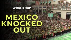 Raucous crowd gathers at Kansas City’s Power & Light District for Mexico-England match