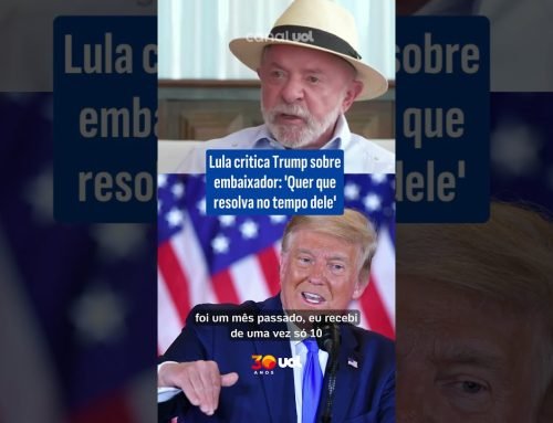 Lula critica Trump sobre embaixador: ‘Quer que resolva no tempo dele’