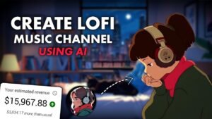 Create Monetizable LoFi Music Videos Using AI for Free in 2024 (Step-…