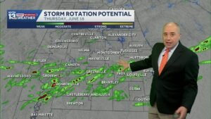 Alabama Severe Threat: Tornadoes, heavy rain likely over Central and South Ala. on Thursday, remn…