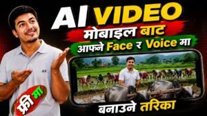 AI Video मोबाईलबाट बनाउने तरिका | आफ्नै Face र Voice मा FREE AI Video…