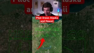 Pilot Draws Alaska and Hawaii