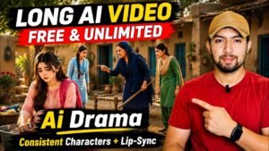 Make AI Long Videos FREE ( Consistent Character + Lip-Sync ) Ai Dram…