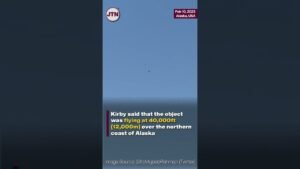 US says high-altitude object shot down off Alaska #shorts