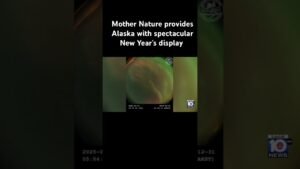 Mother Nature provides Alaska with spectacular New Year’s display #alaska #newyears2025