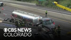 I-70 closed both directions west of Denver due to tanker rollover