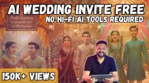 How to create Ai Wedding Invite Free | 3D Animated Wedding Invitation…