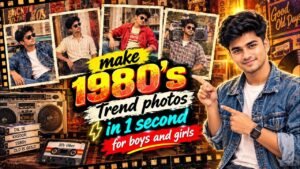 1980 Photo Kaise Banaye | 1980 Photo Trend Prompt | Chatgpt 80s Trend…