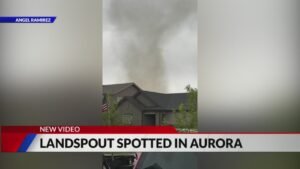 Rain, hail and even a landspout spotted in Colorado