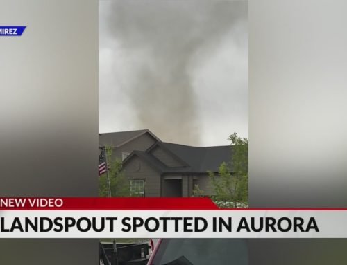 Rain, hail and even a landspout spotted in Colorado